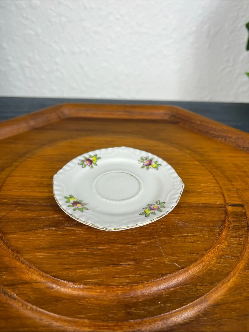 MCM Japanese Miniature Porcelain Saucer